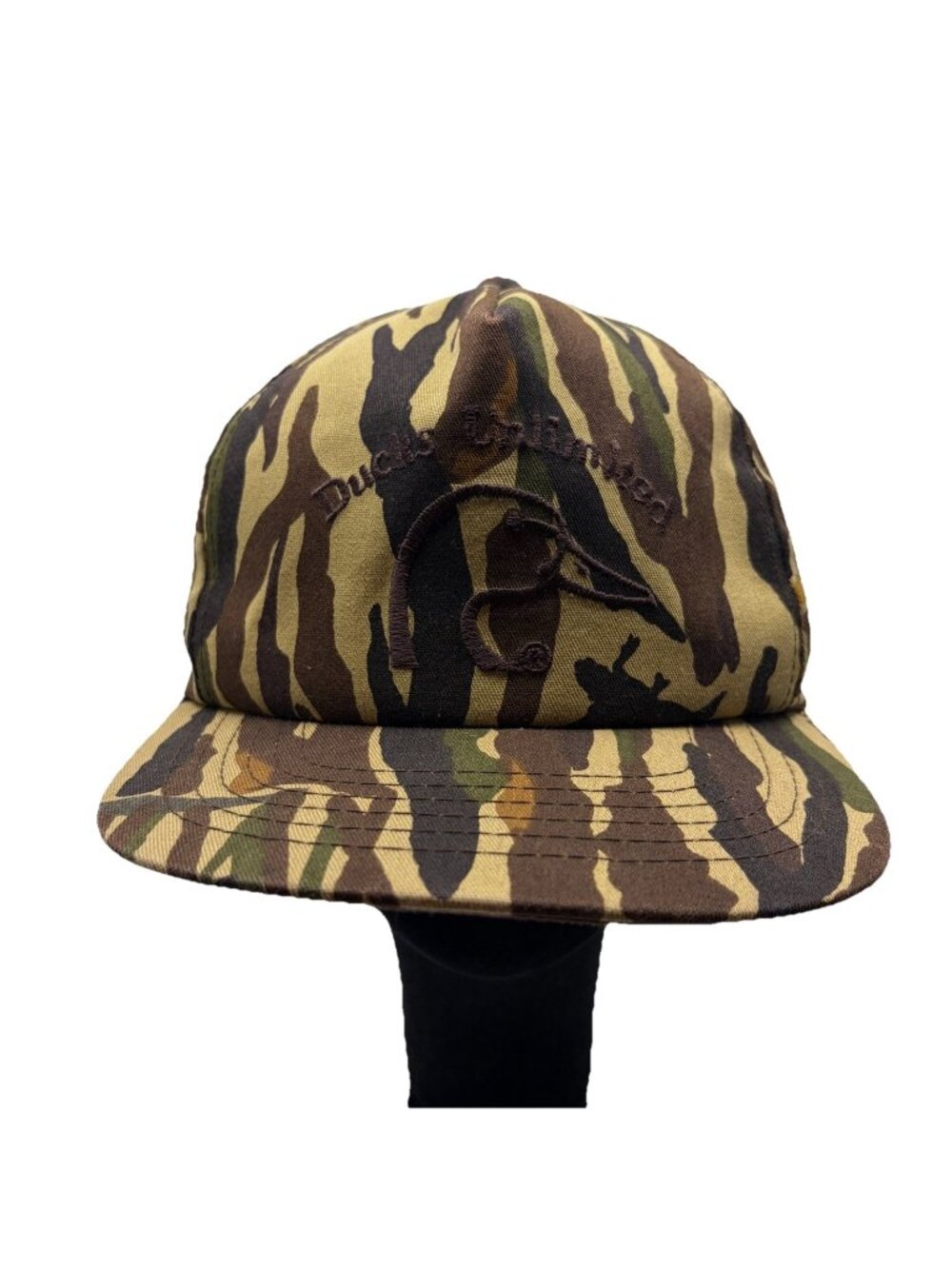 Ducks Unlimited‎ Vintage Camo Snapback Hat Cap Trucker Hunting Dad 80's 90's